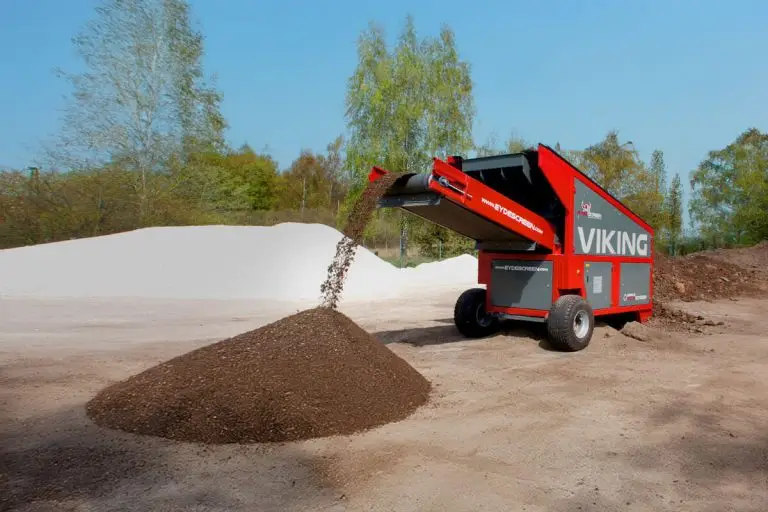 Viking osztályozógép működés közben